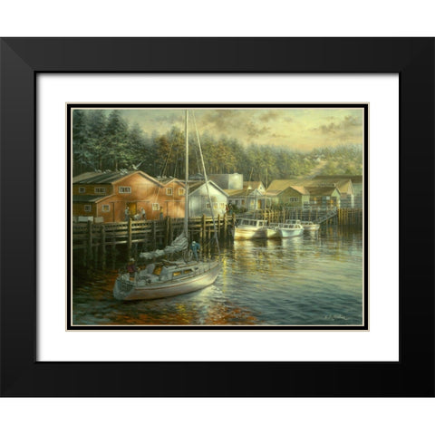 Skillful Seafarer Black Modern Wood Framed Art Print with Double Matting by Boehme, Nicky