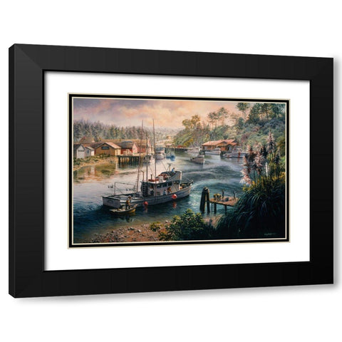 Deep Sea Readiness Black Modern Wood Framed Art Print with Double Matting by Boehme, Nicky