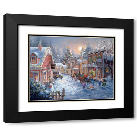 Good Old Days Black Modern Wood Framed Art Print with Double Matting by Boehme, Nicky