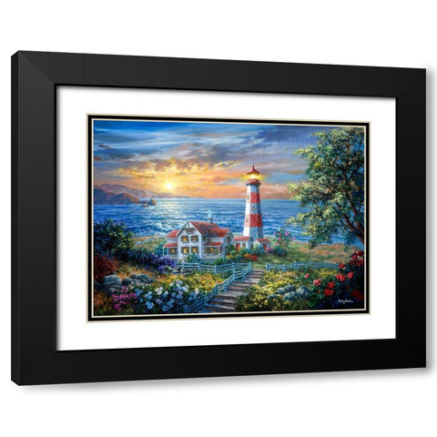 Enchantment Black Modern Wood Framed Art Print with Double Matting by Boehme, Nicky