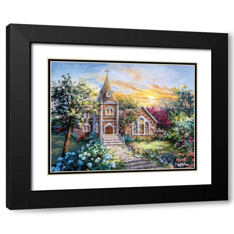 Charming Tranquility II Black Modern Wood Framed Art Print with Double Matting by Boehme, Nicky