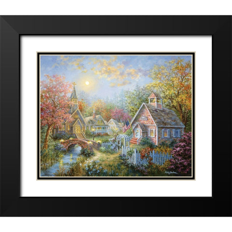 Moral Guidance Black Modern Wood Framed Art Print with Double Matting by Boehme, Nicky