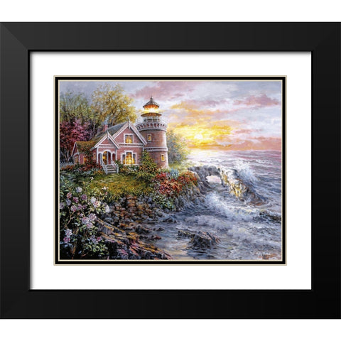 Seafarers Vigilant Sentry Black Modern Wood Framed Art Print with Double Matting by Boehme, Nicky