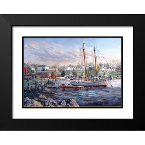 Seafarers Delight Black Modern Wood Framed Art Print with Double Matting by Boehme, Nicky