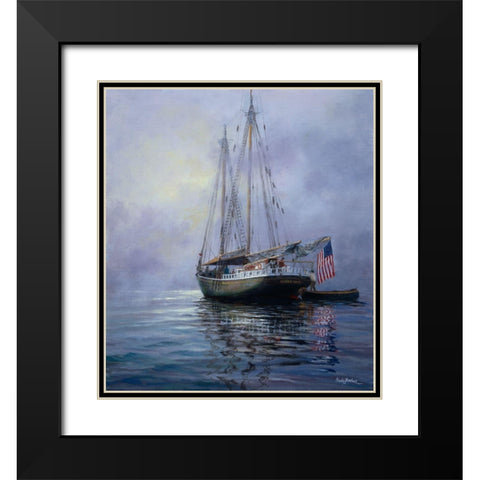 In The Still At Dawn Black Modern Wood Framed Art Print with Double Matting by Boehme, Nicky