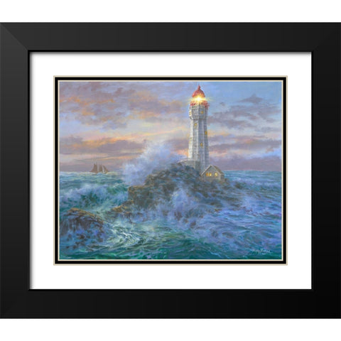 Stormy Weather Black Modern Wood Framed Art Print with Double Matting by Boehme, Nicky