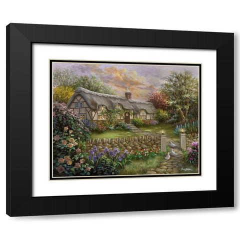 Rapture Black Modern Wood Framed Art Print with Double Matting by Boehme, Nicky