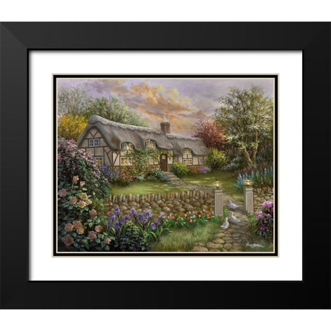 Rapture Black Modern Wood Framed Art Print with Double Matting by Boehme, Nicky