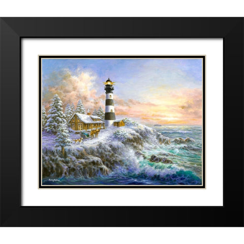 Winter Majesty Black Modern Wood Framed Art Print with Double Matting by Boehme, Nicky