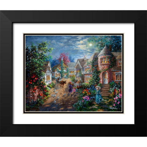 Moonlight Splendor Black Modern Wood Framed Art Print with Double Matting by Boehme, Nicky
