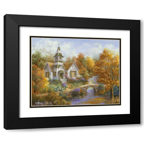 Autumn Worship Black Modern Wood Framed Art Print with Double Matting by Boehme, Nicky