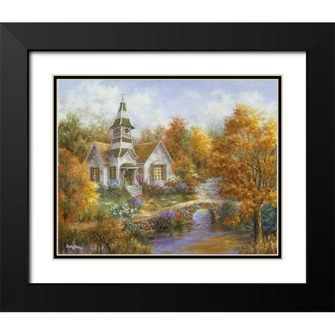 Autumn Worship Black Modern Wood Framed Art Print with Double Matting by Boehme, Nicky