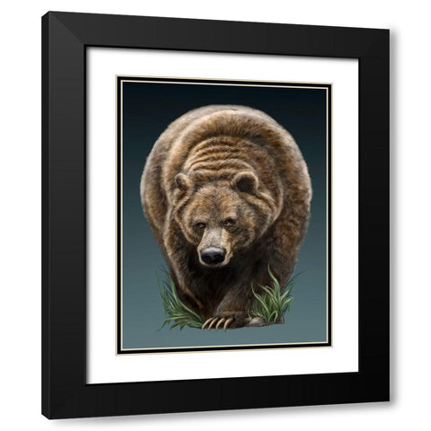 Big Boy Black Modern Wood Framed Art Print with Double Matting by LaMontagne, Patrick