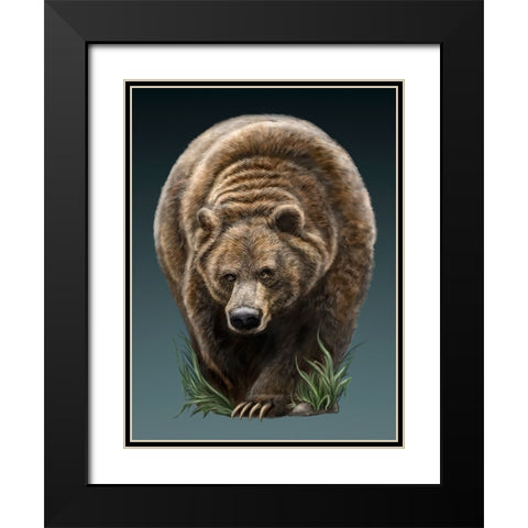 Big Boy Black Modern Wood Framed Art Print with Double Matting by LaMontagne, Patrick
