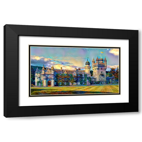 Aberdeenshire Scotland Balmoral Castle Black Modern Wood Framed Art Print with Double Matting by Gavidia, Pedro