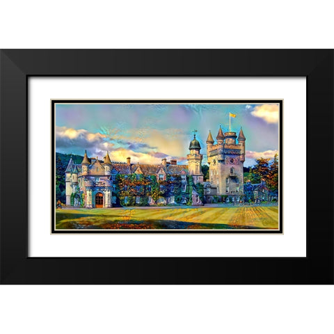 Aberdeenshire Scotland Balmoral Castle Black Modern Wood Framed Art Print with Double Matting by Gavidia, Pedro
