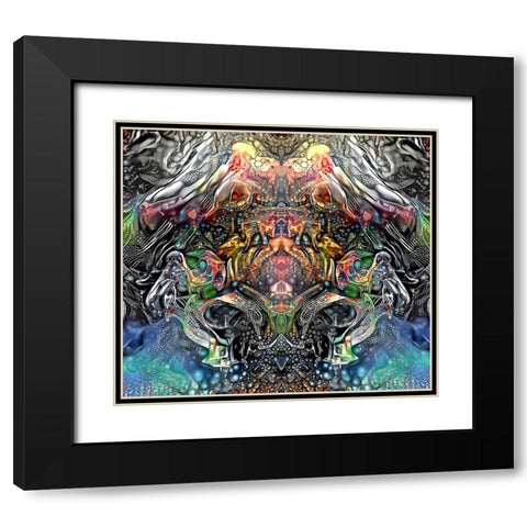 Bioassembly Black Modern Wood Framed Art Print with Double Matting by Gavidia, Pedro