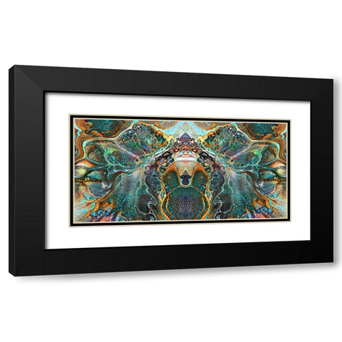 Emerald Bridge Black Modern Wood Framed Art Print with Double Matting by Gavidia, Pedro