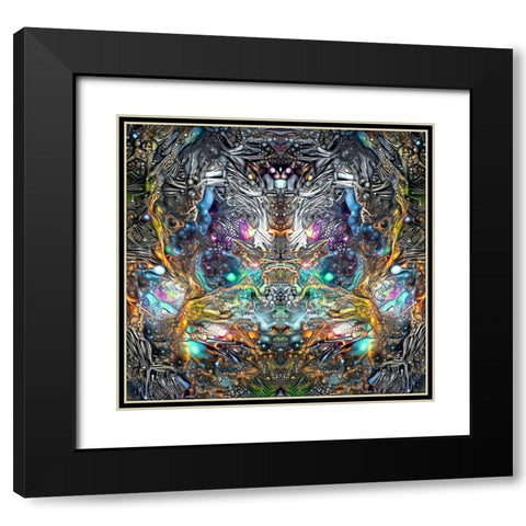 Existence Black Modern Wood Framed Art Print with Double Matting by Gavidia, Pedro