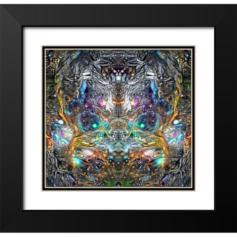 Existence Black Modern Wood Framed Art Print with Double Matting by Gavidia, Pedro