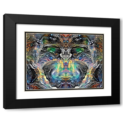 Fetish Black Modern Wood Framed Art Print with Double Matting by Gavidia, Pedro