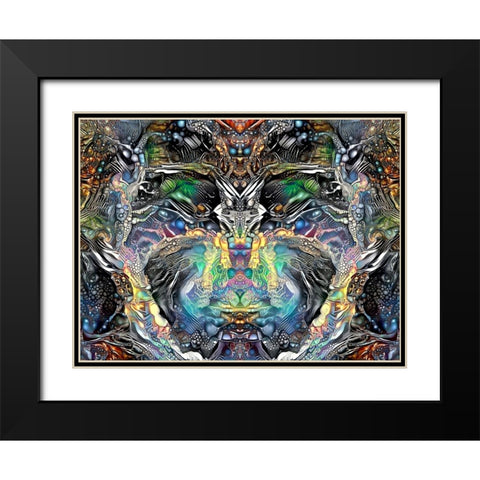 Fetish Black Modern Wood Framed Art Print with Double Matting by Gavidia, Pedro