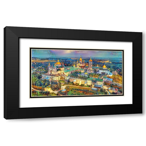 Kyiv Ukraine Kyiv Pechersk Lavra Monastery of the Caves Black Modern Wood Framed Art Print with Double Matting by Gavidia, Pedro