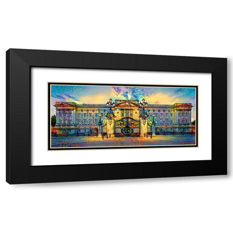 London England Buckingham Palace Black Modern Wood Framed Art Print with Double Matting by Gavidia, Pedro