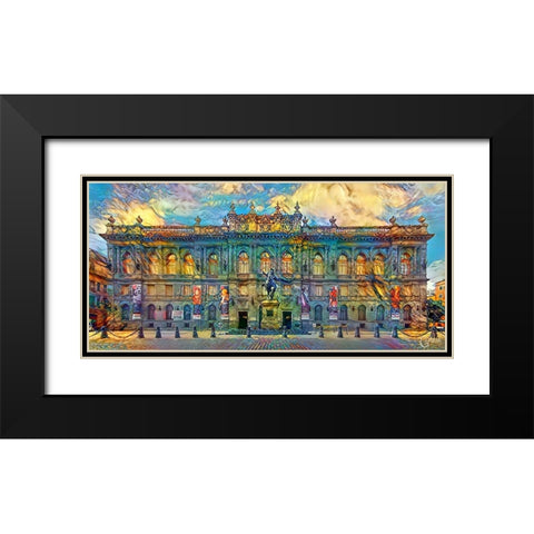 Mexico City National Museum of Art Black Modern Wood Framed Art Print with Double Matting by Gavidia, Pedro