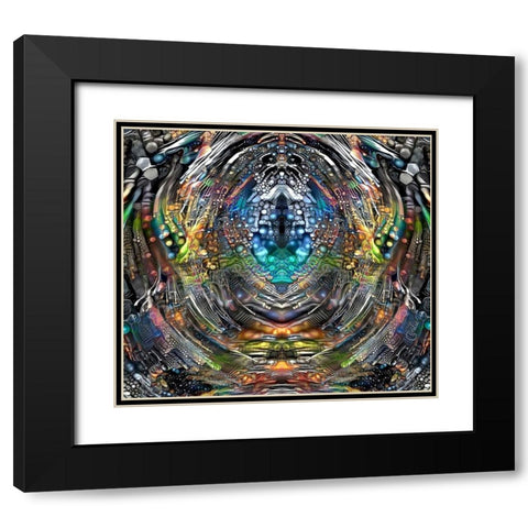 Portal Black Modern Wood Framed Art Print with Double Matting by Gavidia, Pedro