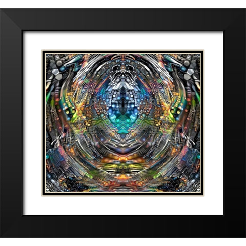 Portal Black Modern Wood Framed Art Print with Double Matting by Gavidia, Pedro