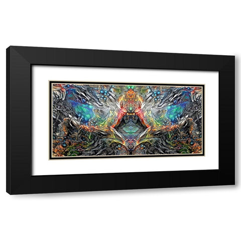 The Deceitful Cloak of Religions Black Modern Wood Framed Art Print with Double Matting by Gavidia, Pedro