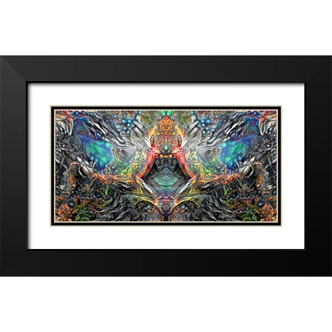 The Deceitful Cloak of Religions Black Modern Wood Framed Art Print with Double Matting by Gavidia, Pedro
