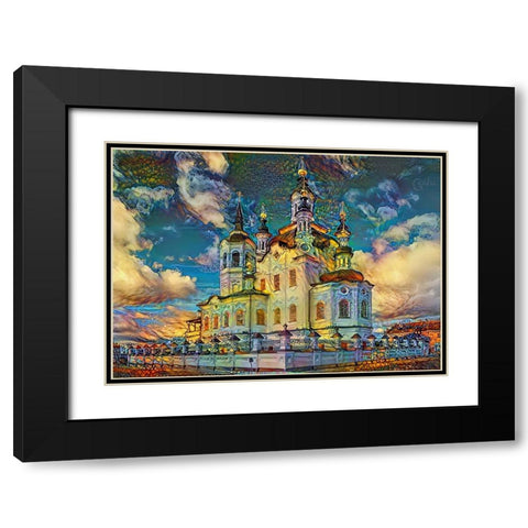 Tyumen Russia Church of Zechariah and Elizabeth in Tobolsk Black Modern Wood Framed Art Print with Double Matting by Gavidia, Pedro