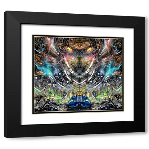 Wild Black Modern Wood Framed Art Print with Double Matting by Gavidia, Pedro