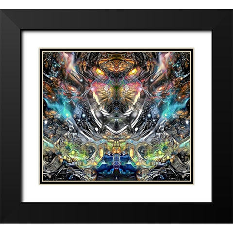 Wild Black Modern Wood Framed Art Print with Double Matting by Gavidia, Pedro