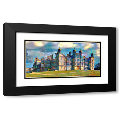 England Stamford Lincolnshire Burghley House Black Modern Wood Framed Art Print with Double Matting by Gavidia, Pedro
