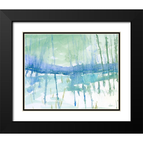 First Snow Black Modern Wood Framed Art Print with Double Matting by Randy Noble Fine Art