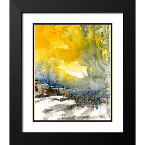 Winters Sun Black Modern Wood Framed Art Print with Double Matting by Randy Noble Fine Art