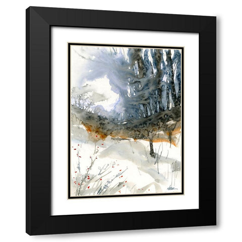 Taylor Ridge Black Modern Wood Framed Art Print with Double Matting by Randy Noble Fine Art