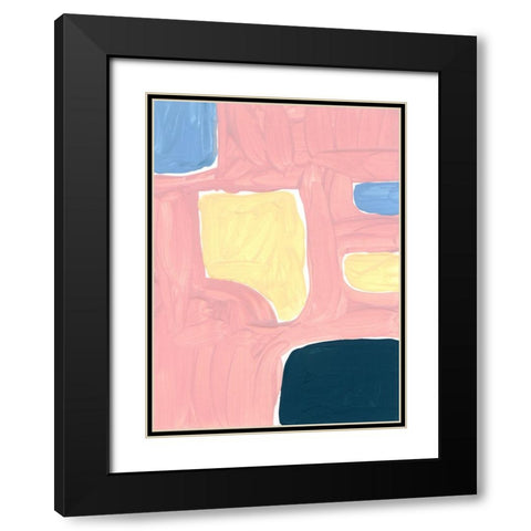 Pastel Palette 2 Black Modern Wood Framed Art Print with Double Matting by Randy Noble Fine Art
