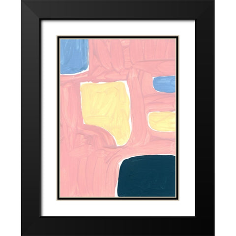 Pastel Palette 2 Black Modern Wood Framed Art Print with Double Matting by Randy Noble Fine Art