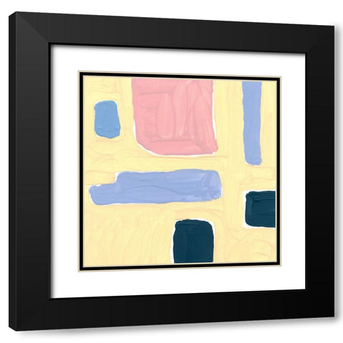 Pastel Palette 3 Black Modern Wood Framed Art Print with Double Matting by Randy Noble Fine Art