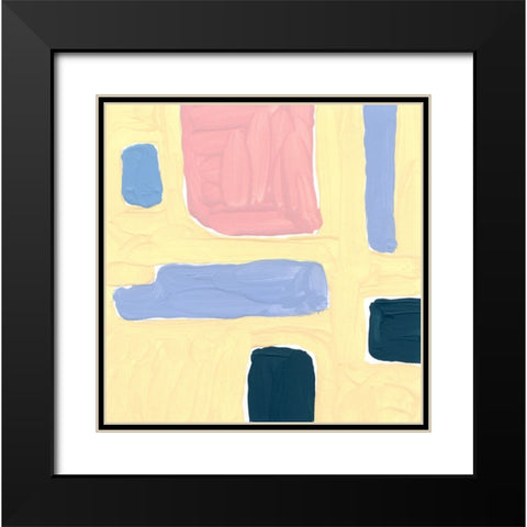 Pastel Palette 3 Black Modern Wood Framed Art Print with Double Matting by Randy Noble Fine Art