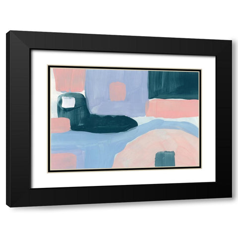 Pastel Palette 5 Black Modern Wood Framed Art Print with Double Matting by Randy Noble Fine Art