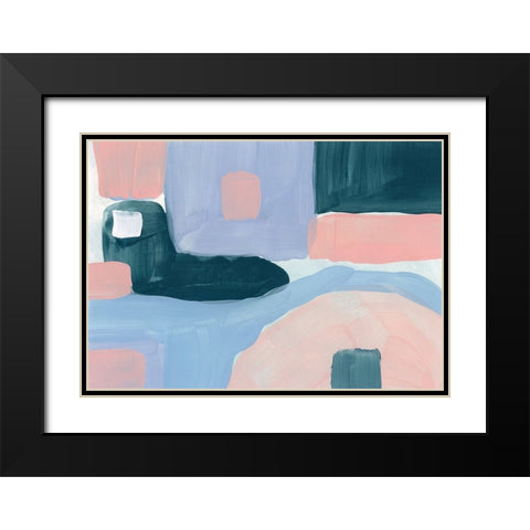 Pastel Palette 5 Black Modern Wood Framed Art Print with Double Matting by Randy Noble Fine Art