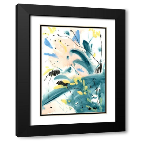 Pastel Palette 6 Black Modern Wood Framed Art Print with Double Matting by Randy Noble Fine Art
