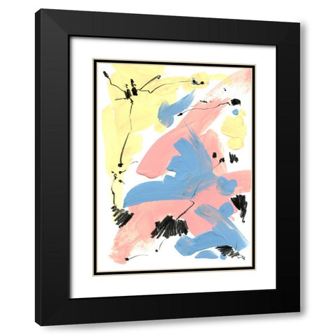 Pastel Palette 7 Black Modern Wood Framed Art Print with Double Matting by Randy Noble Fine Art