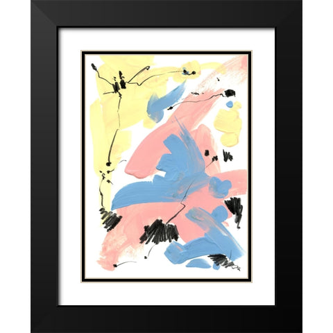 Pastel Palette 7 Black Modern Wood Framed Art Print with Double Matting by Randy Noble Fine Art