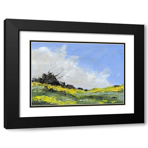 Spring Showers Black Modern Wood Framed Art Print with Double Matting by Randy Noble Fine Art